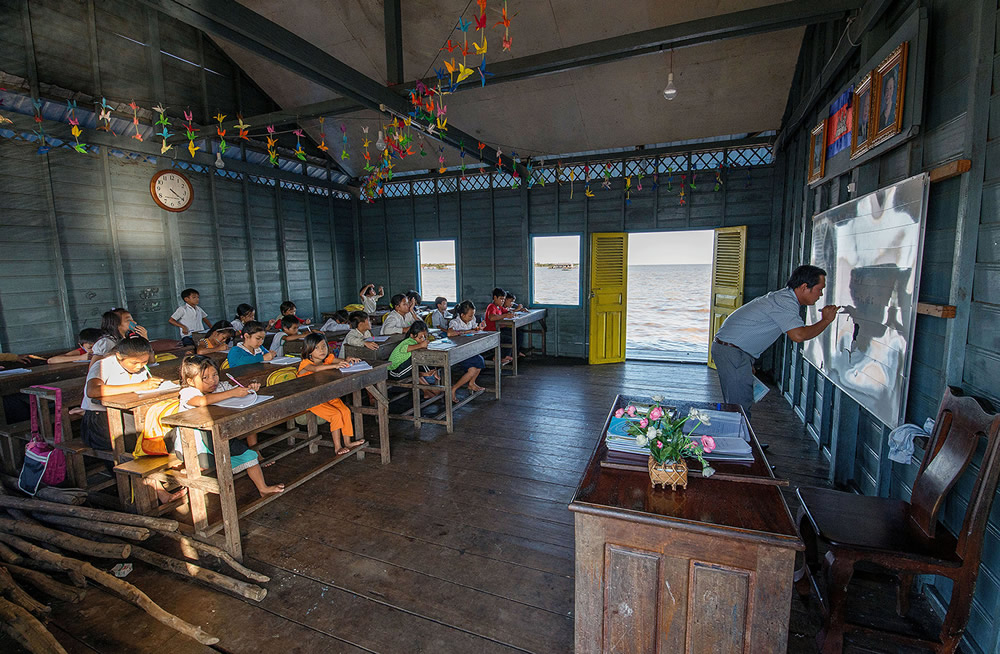 Life On The Water - A Floating Village On Tonle Sap Lake By Sirsendu Gayen