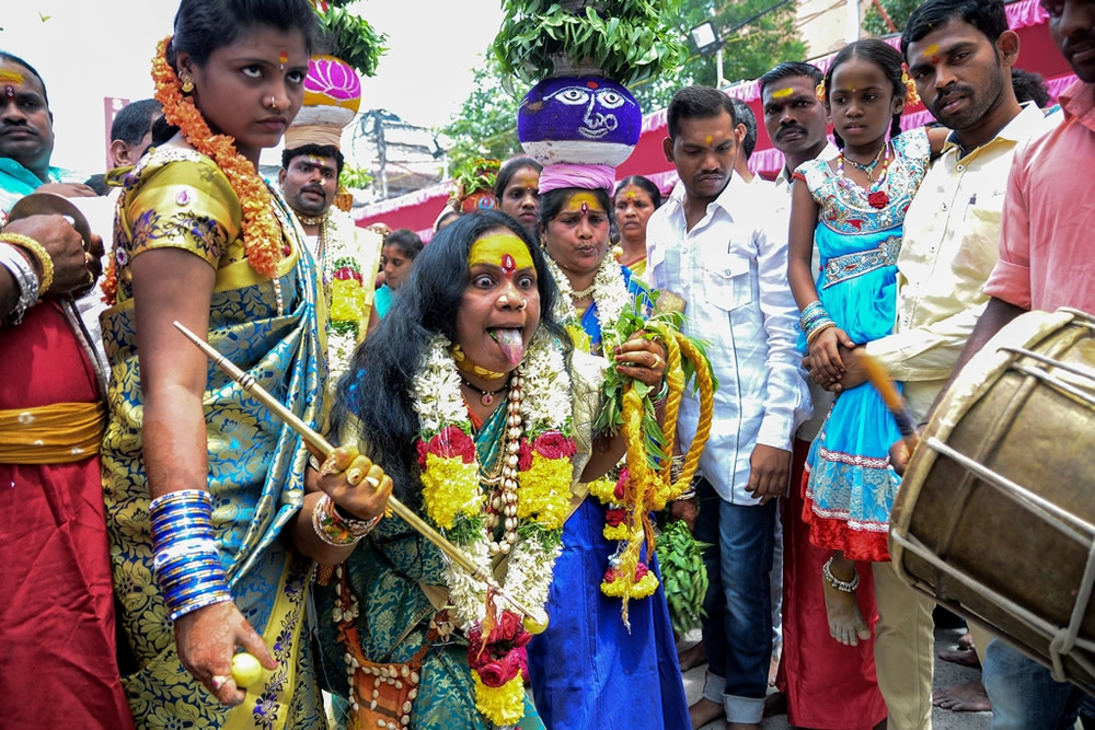 Bonalu Hindu Festival Of Telangana Photo Series By Indian