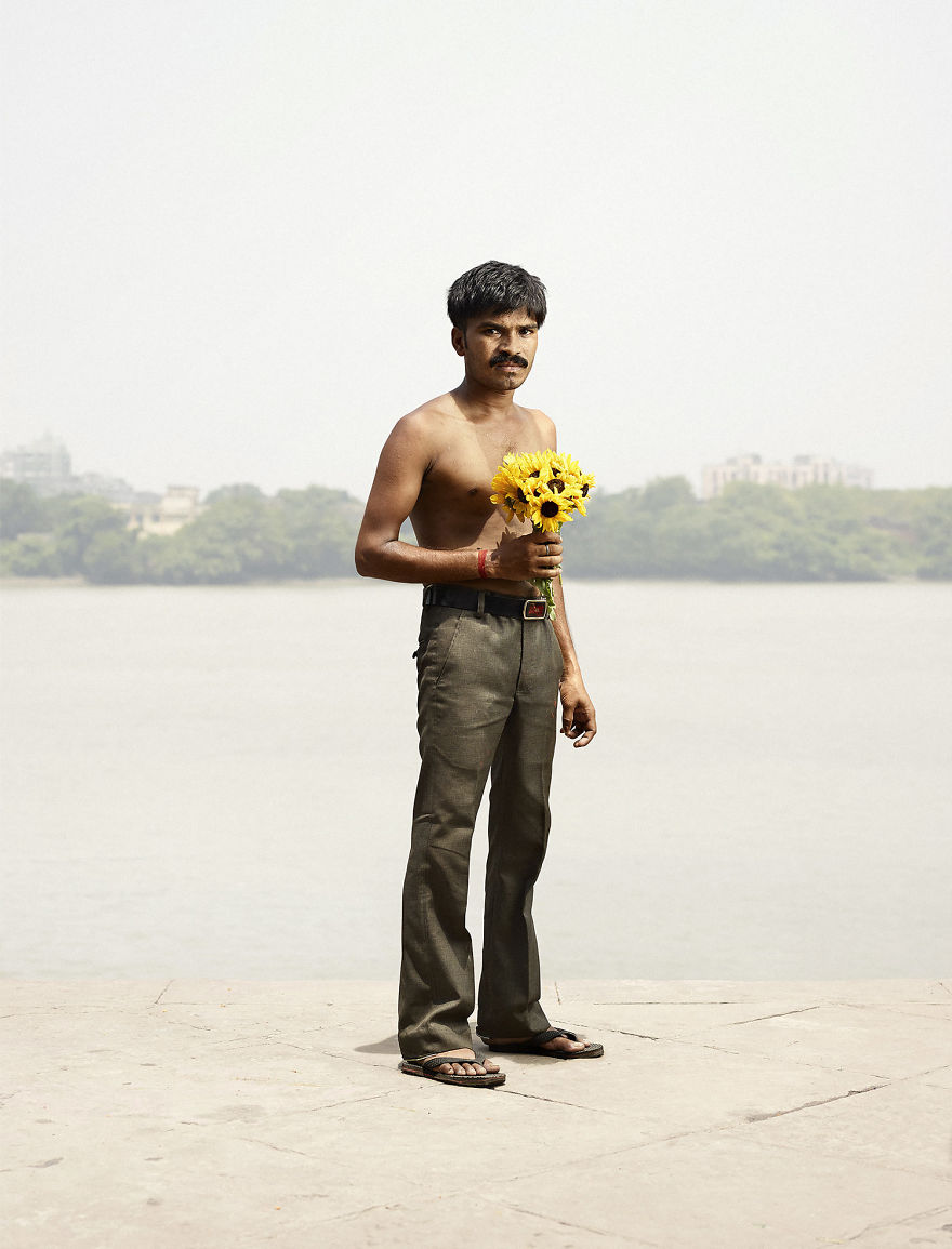 Flower Men In Kolkata - Photo Series By Denmark Photographer Ken Hermann