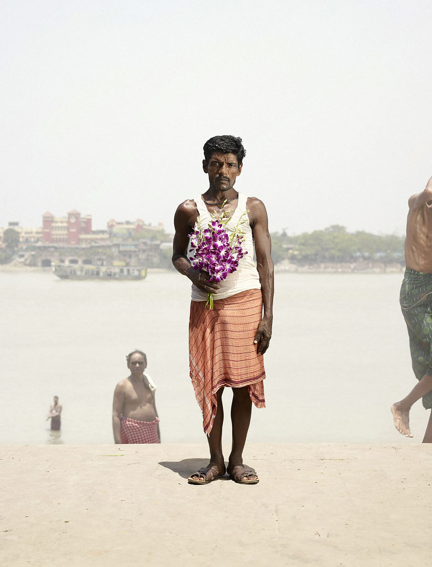 Flower Men In Kolkata - Photo Series By Denmark Photographer Ken Hermann