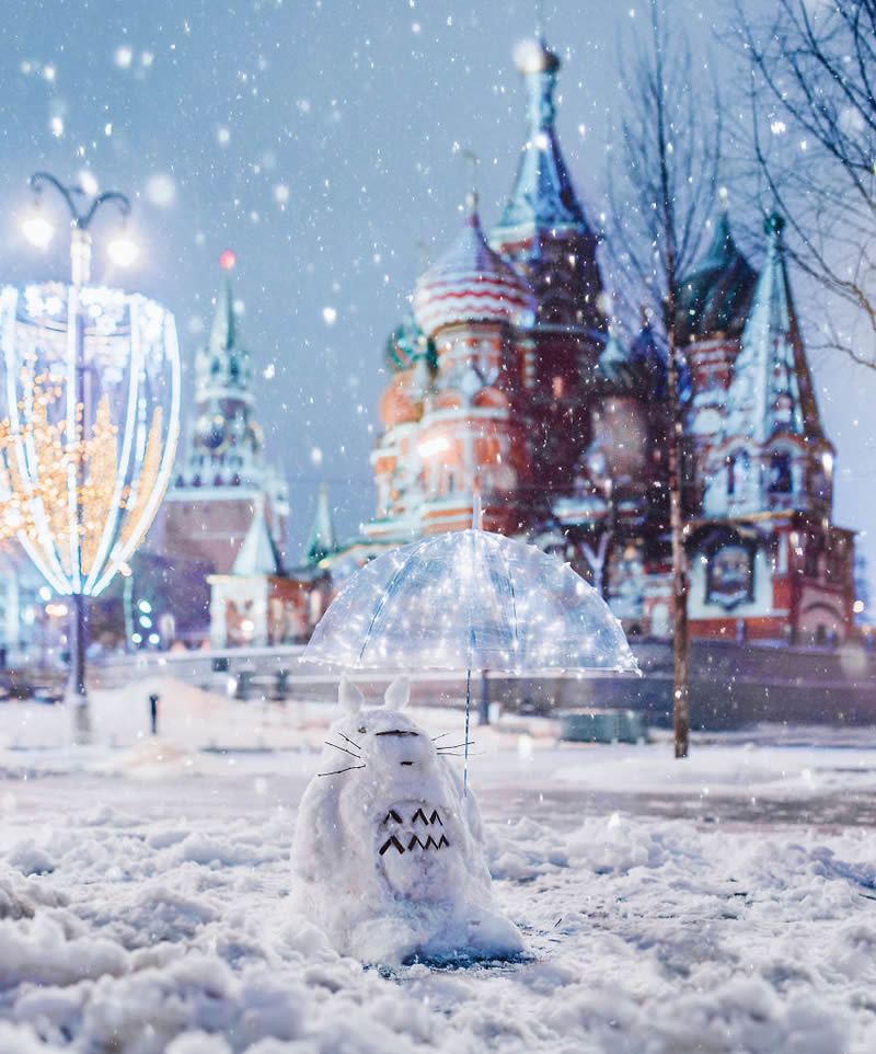 Russian Photographer Kristina Makeeva Beautifully Captured Moscow During Snowfall