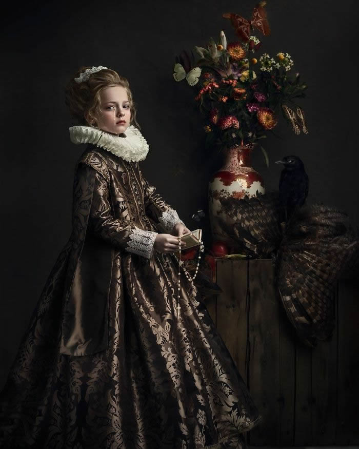 Dutch Photographer Gemmy Woud-Binnendijk Shoots Portraits In the Style Of Classic Paintings