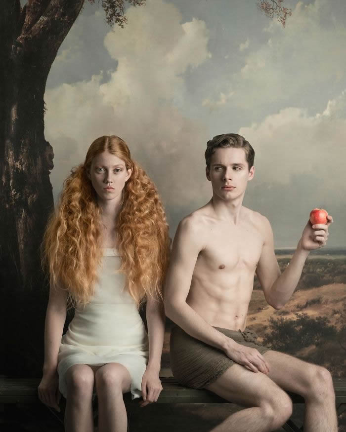 Dutch Photographer Gemmy Woud-Binnendijk Shoots Portraits In the Style Of Classic Paintings