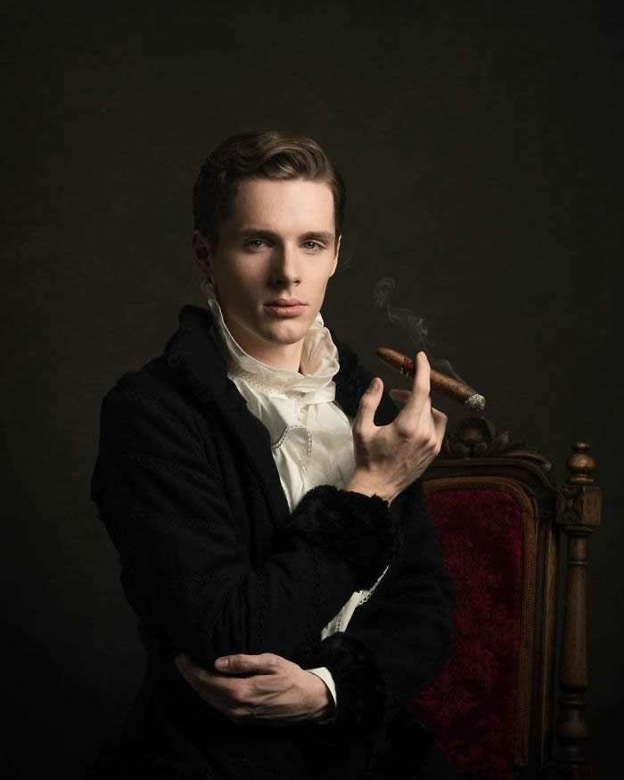 Dutch Photographer Gemmy Woud-Binnendijk Shoots Portraits In the Style Of Classic Paintings