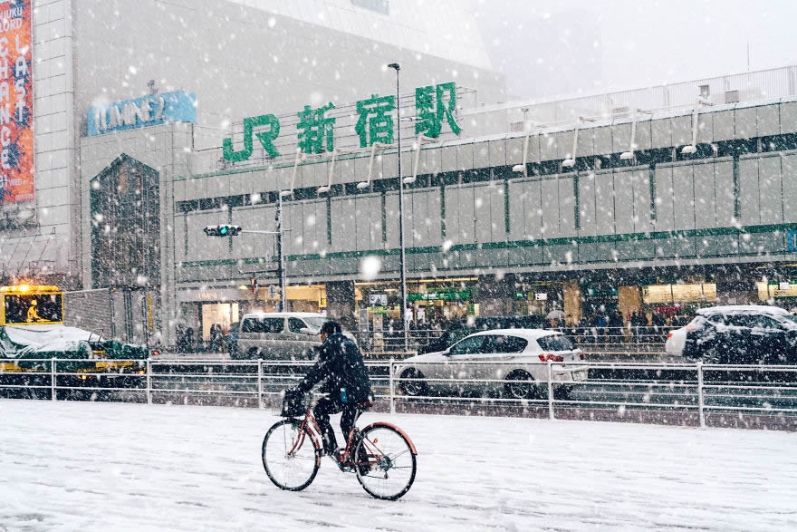 #18 Snowy Shinjuku, Tokyo