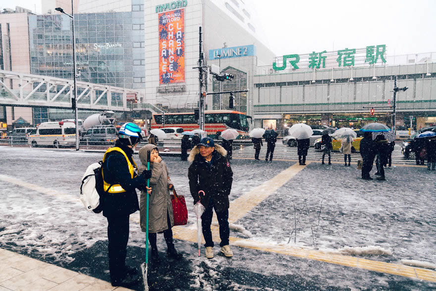#19 Snowy Shinjuku, Tokyo