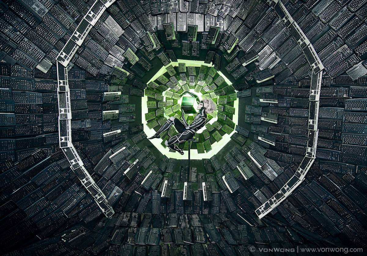 Photographer Benjamin Von Wong Transformed 4,100 Pounds Of e-Waste Into Post-Apocalyptic Landscapes