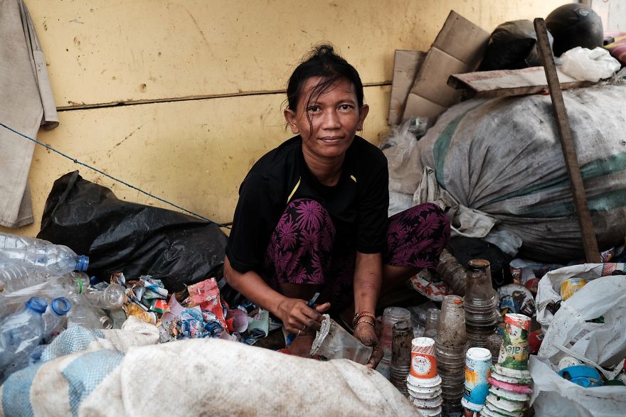 This Woman Makes A Living By Collecting Plastic And Recycling It