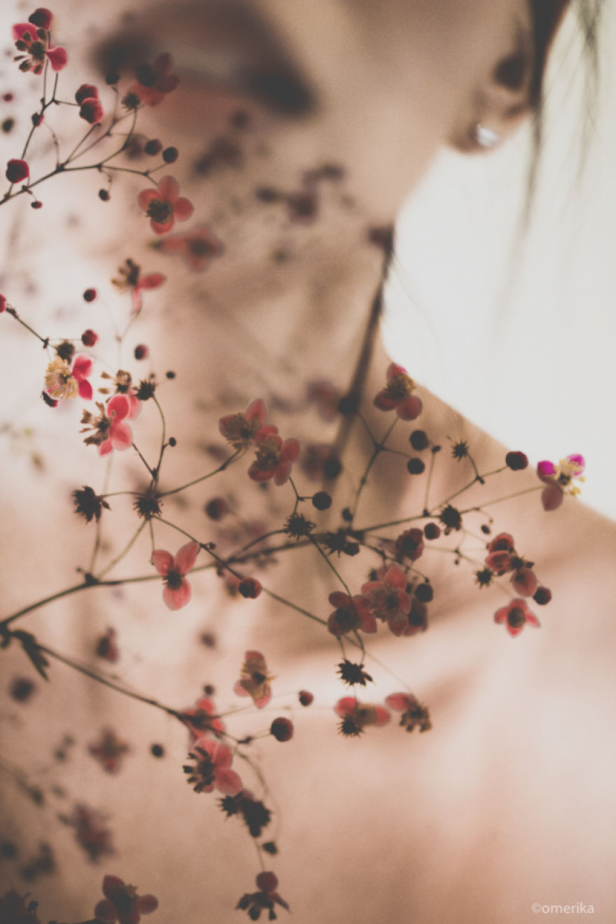 Hiding Behind The Flowers: Fine Art Photography By Omerika