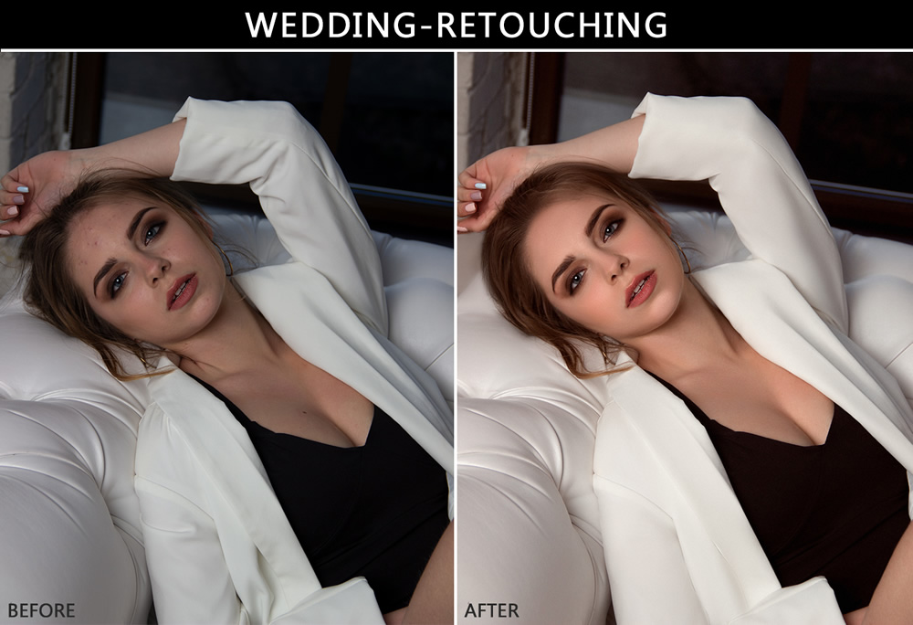 Retouching & Editing, Before & After