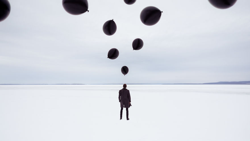 First Contact: Surreal Balloon Photography By Clement Guegan