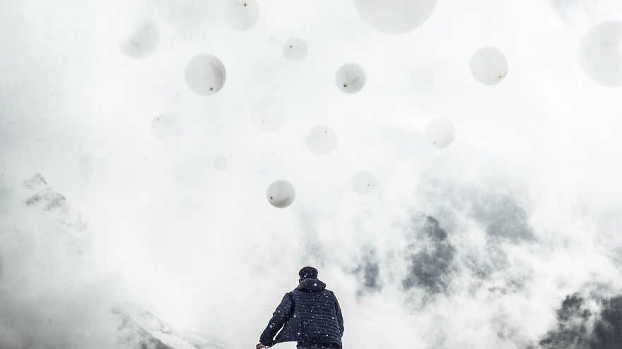 First Contact: Surreal Balloon Photography By Clement Guegan