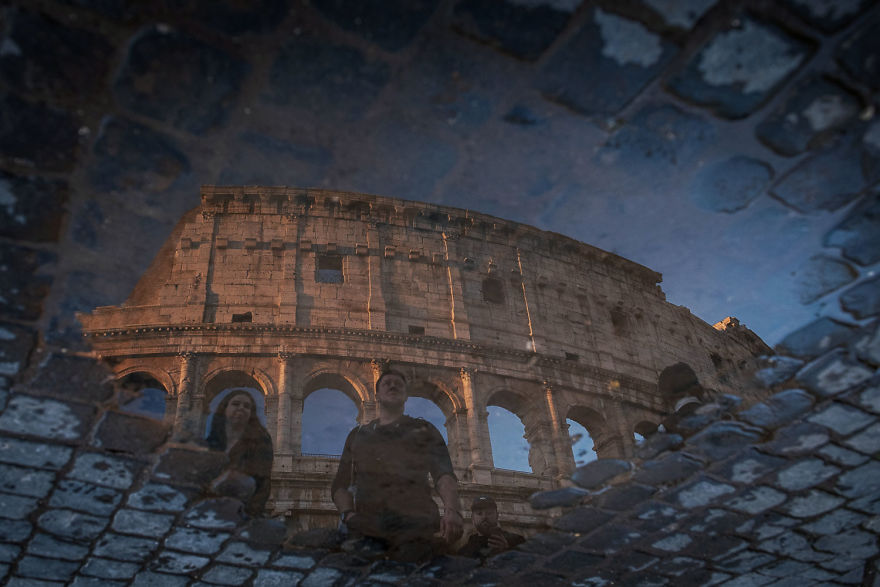 Photographer Sebastian Luczywo Captured The Ancient Beauty Of Rome In The Rain