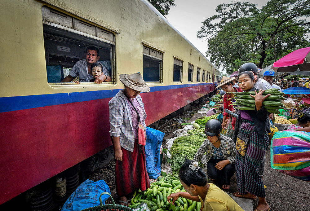 A Glimpse Into Local Life On The Yangon Circular Train By Tania Chatterjee