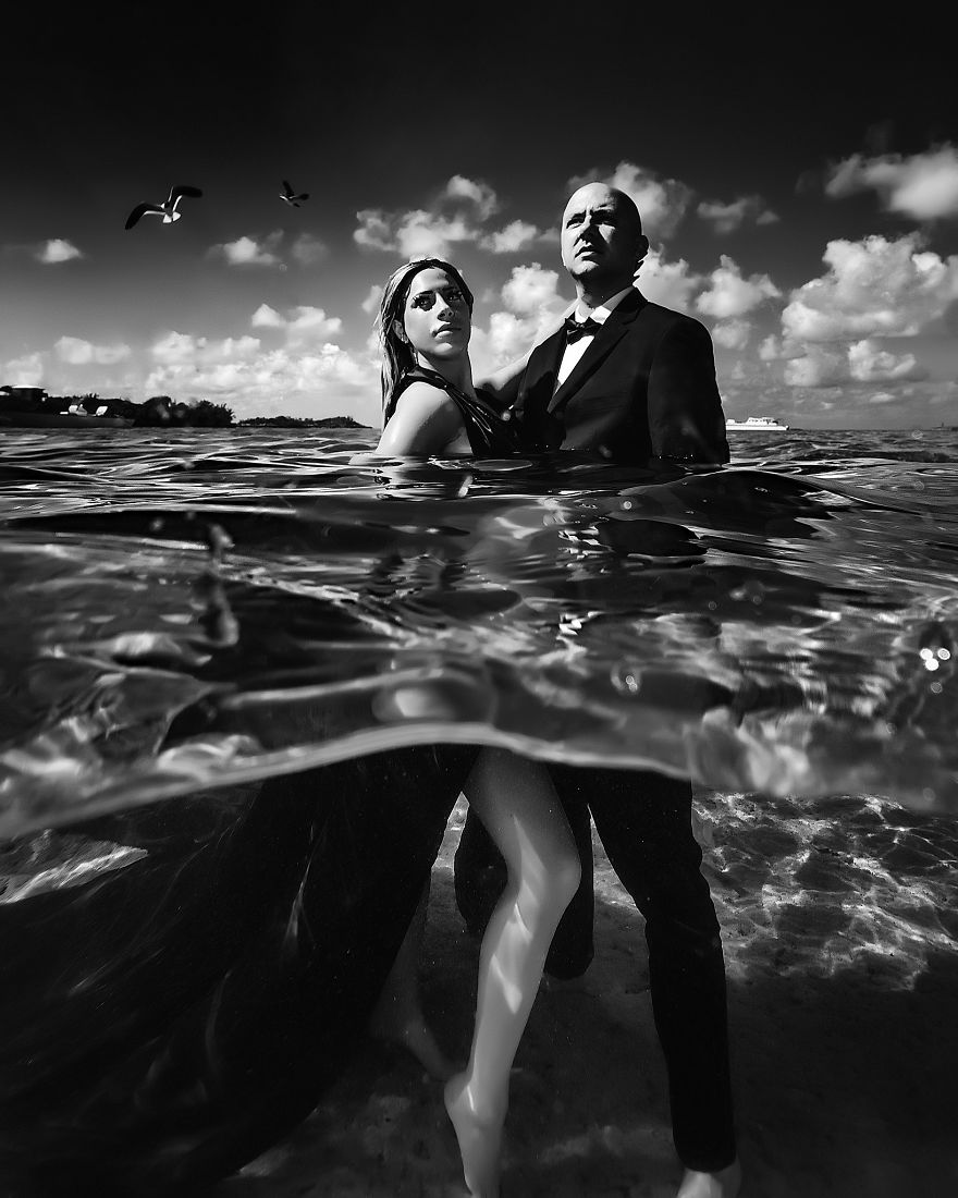 Photographer Adam Opris Captured Engagement Shoot With Adventurous Couple In A Epic Way