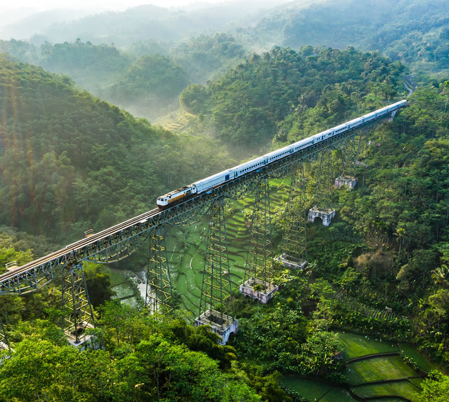 Cikubang train bridge - Bandung City, West Java, Indonesia