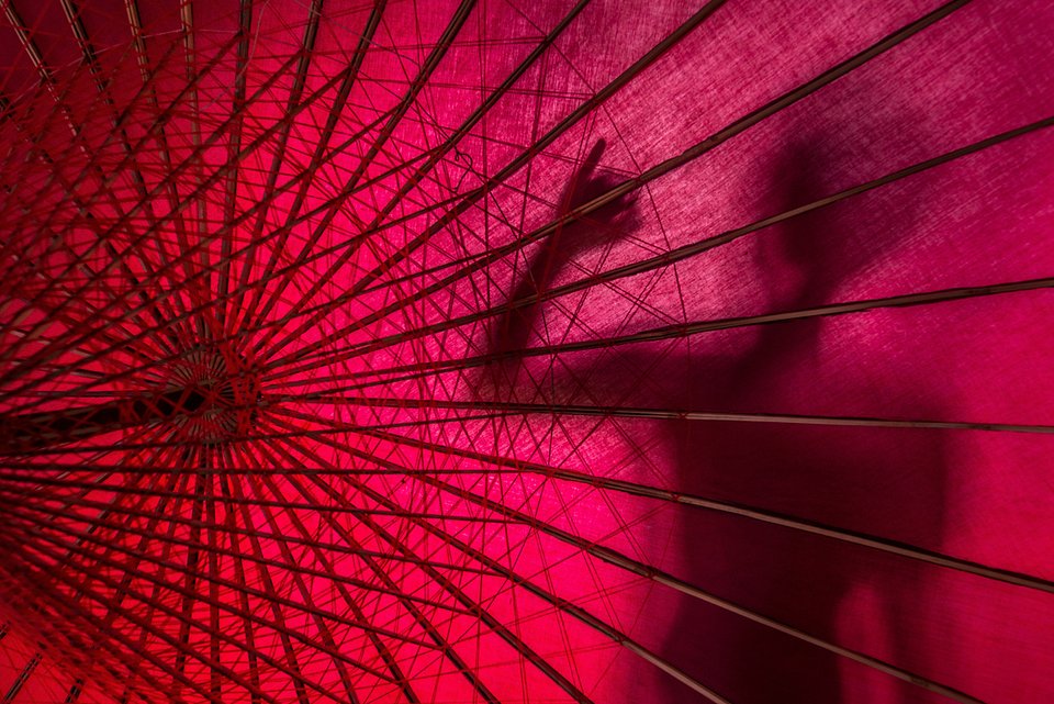 Red Umbrella - Best Red Color Photography