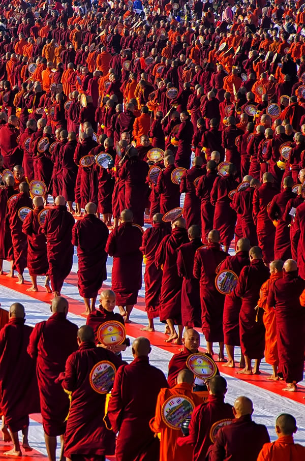 Monks - Best Red Color Photography
