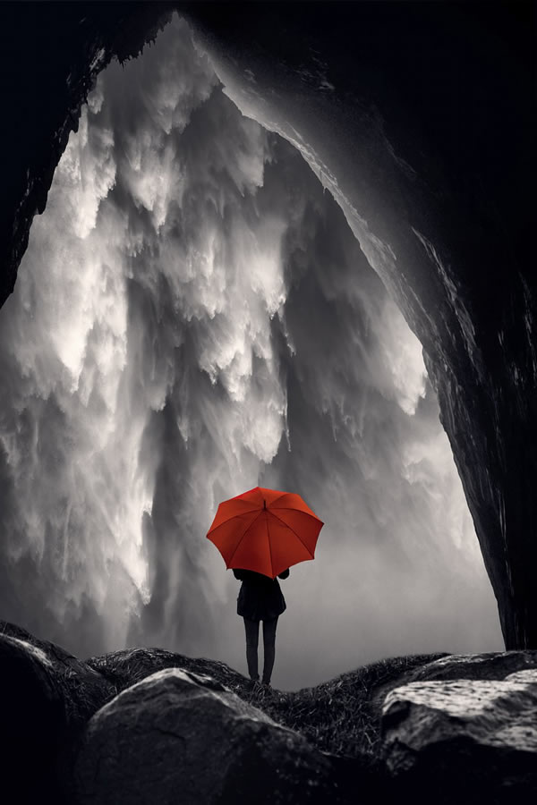 Red Umbrella - Best Red Color Photography