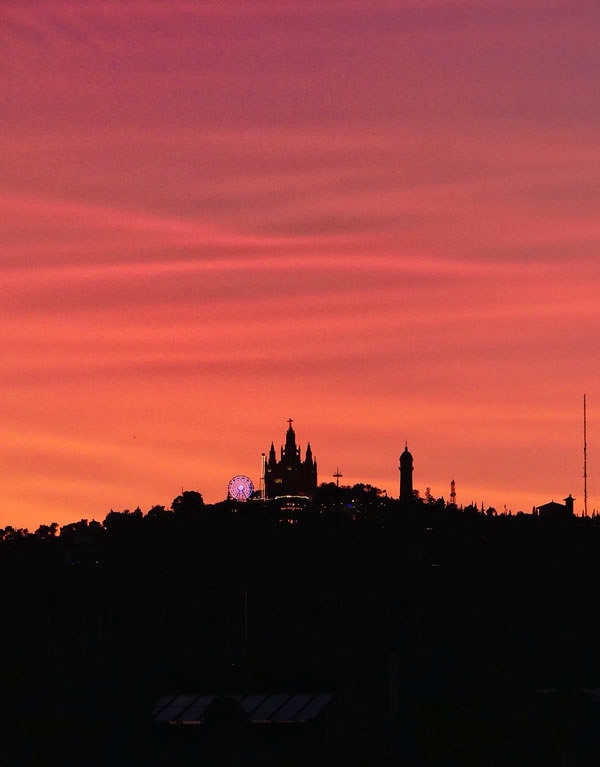 Barcelona Sunset - Best Red Color Photography