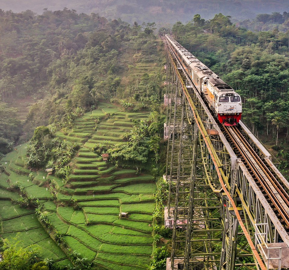 Cikubang train bridge - West Java, Indonesia