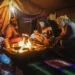 Prayagraj Kumbh Mela 2019: Photo Series By Dashawatar Bade 73 Hindu sadhus performing a sacred fire ritual inside a tent at Kumbh Mela