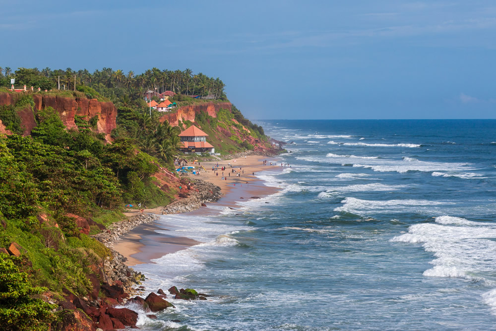 Varkala Cliff Beach, Kerala