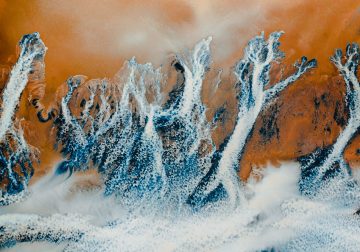 Abstract Rivers: Iceland From Above by Gabor Nagy