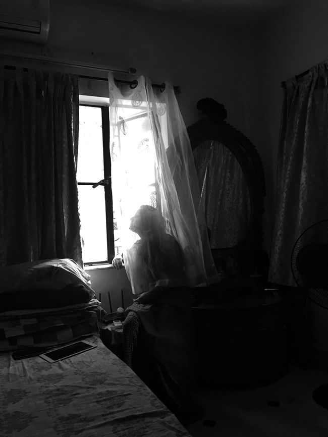 Between Black and White: Self-Portrait Series During Lockdown By Debrani Das