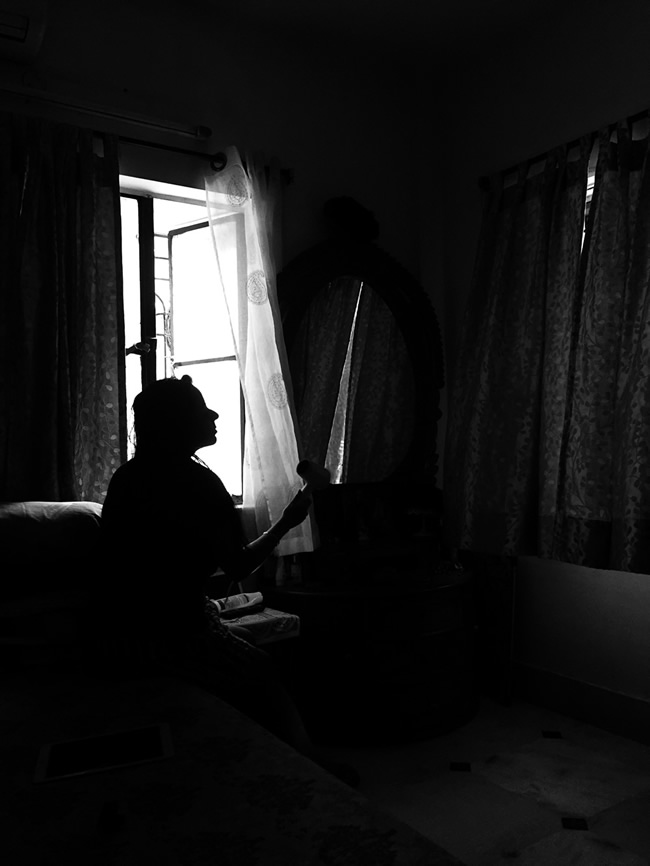 Between Black and White: Self-Portrait Series During Lockdown By Debrani Das