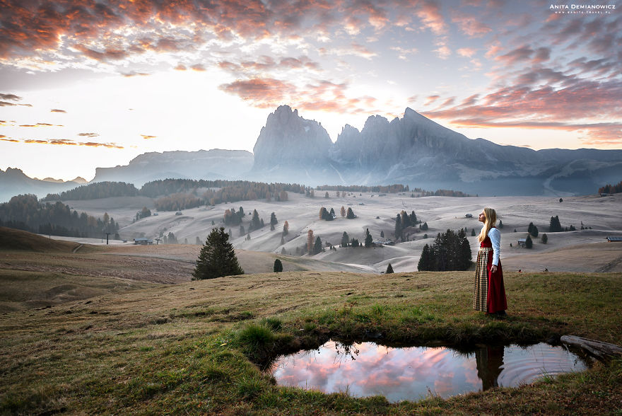 Wearing The Traditional Costume Of The Country by Anita Demianowicz