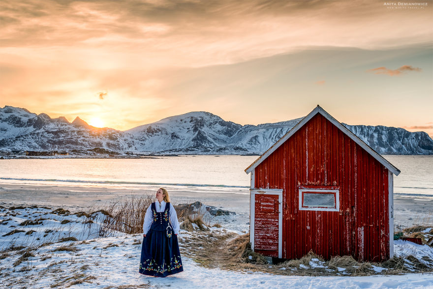 Wearing The Traditional Costume Of The Country by Anita Demianowicz