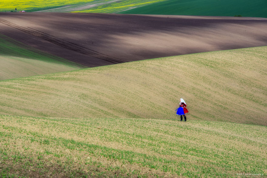 Wearing The Traditional Costume Of The Country by Anita Demianowicz