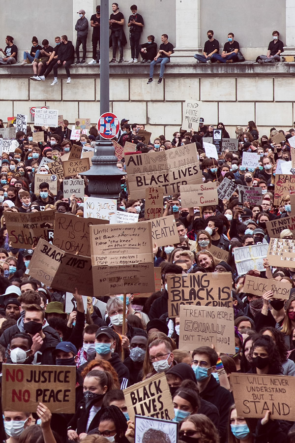 Black Lives Matter: Protest Against Racism By Skander Khlif