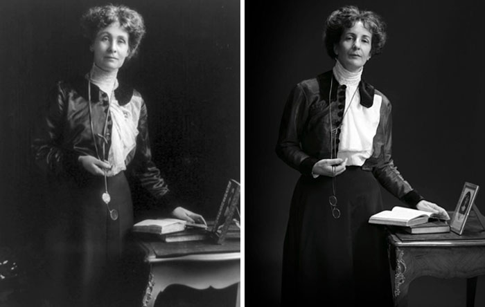 #3 Emeline Pankhurst (Left) And Helen Pankhurst (Right) The Great-Granddaughter Of Emeline Pankhurst