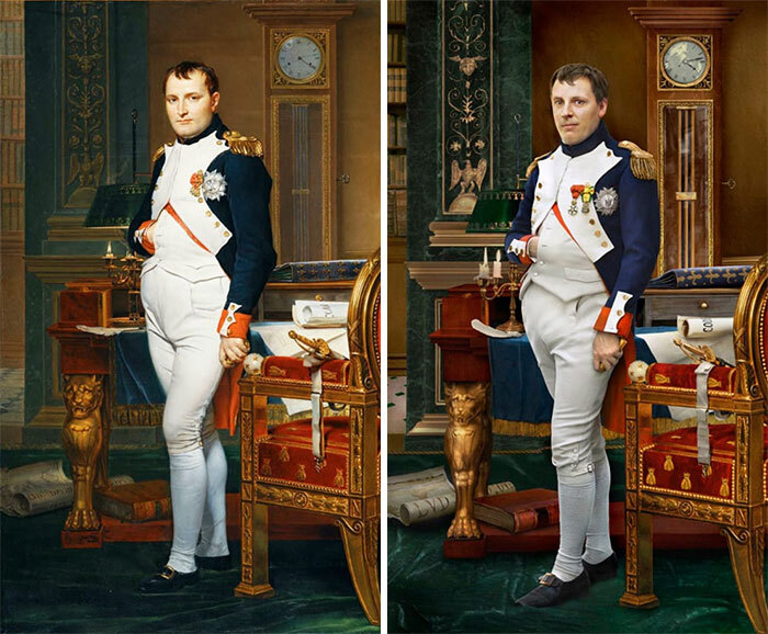#4 Napoleon (Left), 1812 And Hugo De Salis (Right) The Great-Great-Great-Great-Grandson Of Napoleon