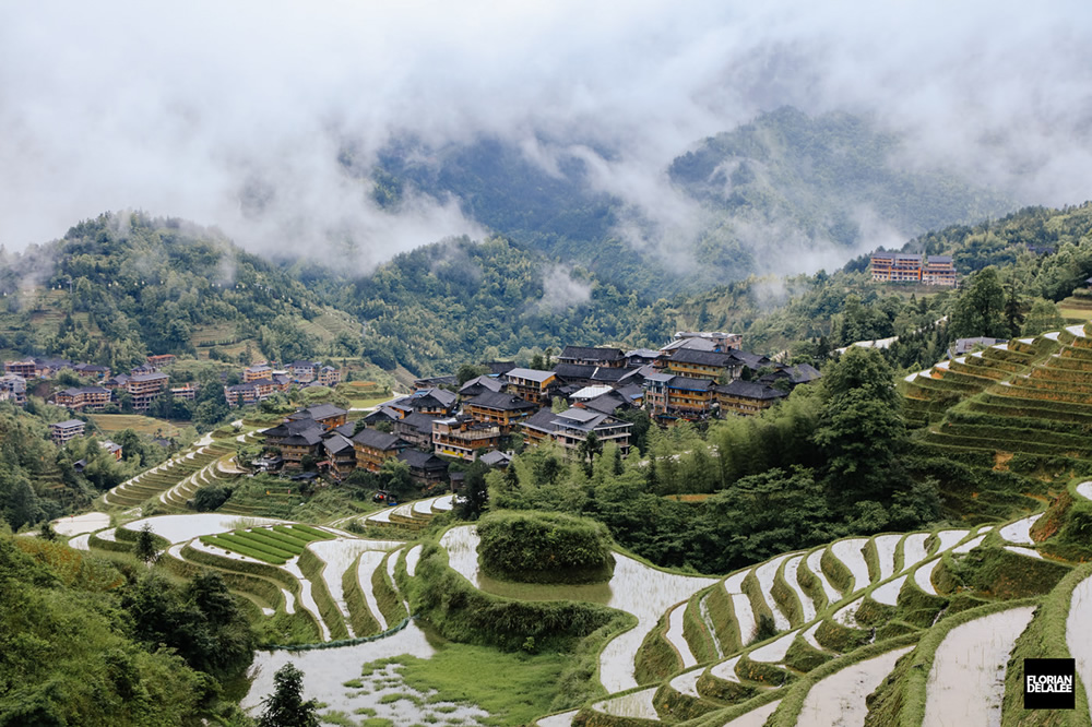 Tiantouzhai Village - Landscape Terrace Series by Florian Delalee