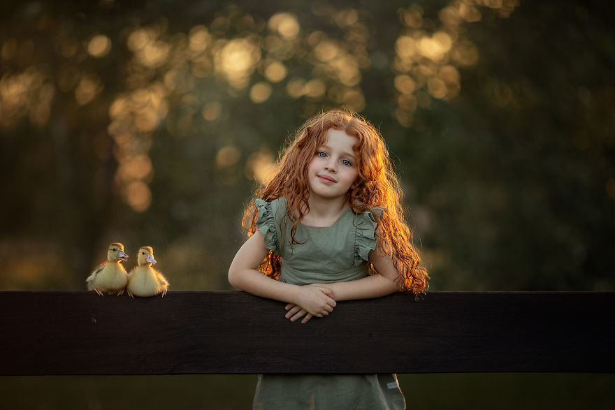 My Daughter's Beautiful Summer Holidays With Two Ducks By Maria Presser