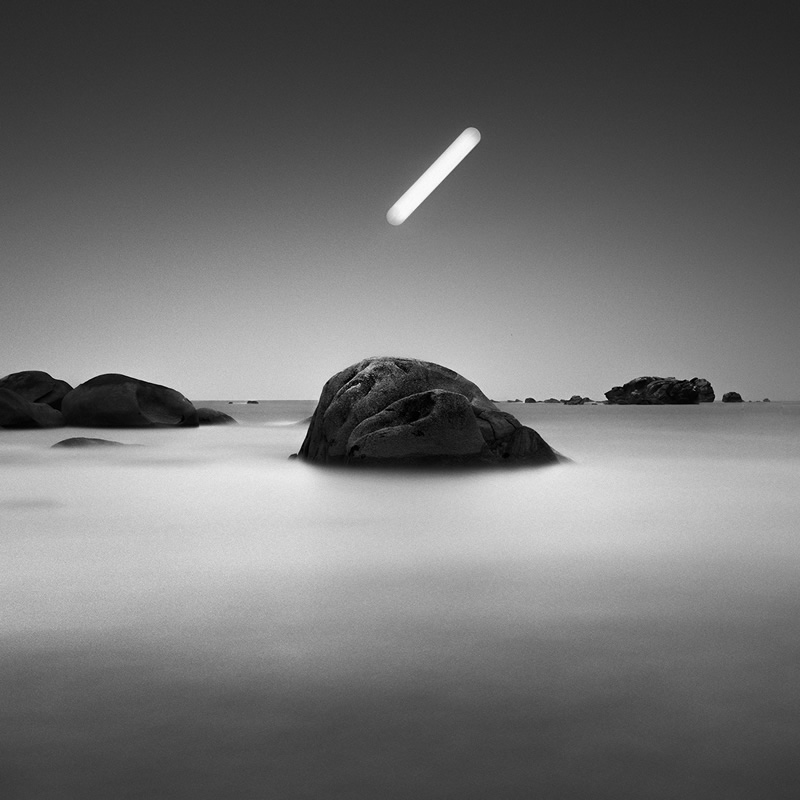 Night Ocean, Brittany, France, 2020: Long Exposure Photography Arnaud Bathiard