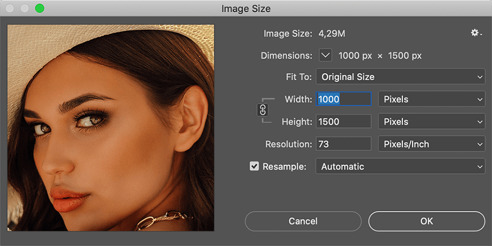 photoshop for mac how to increase jpg resolustion