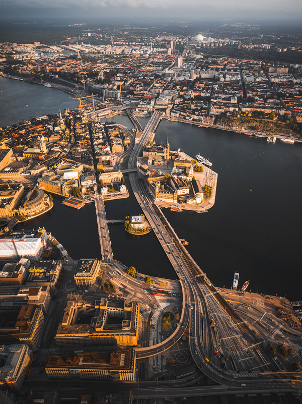 Stockholm From Above: Beautiful Aerial Photography By Tobias Hagg