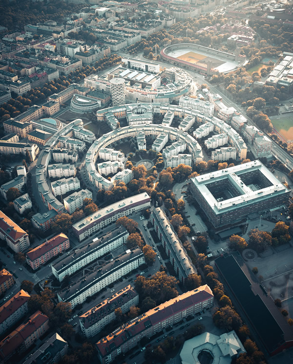 Stockholm From Above: Beautiful Aerial Photography By Tobias Hagg