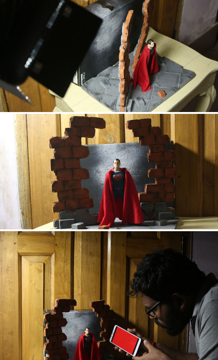 Miniature Toy Photography Super hero toys from DC and Marvel By Anindo Rudro