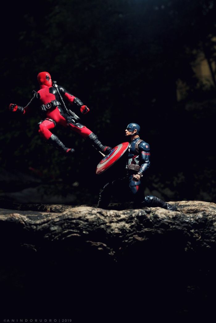 Miniature Toy Photography Super hero toys from DC and Marvel By Anindo Rudro