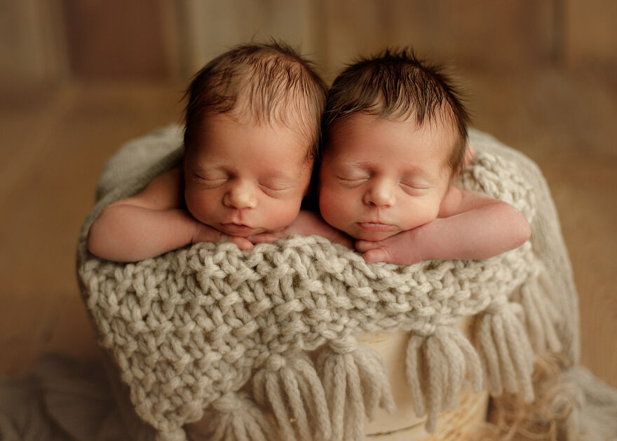 Newborn Twins In Chicago by Bethany Hope