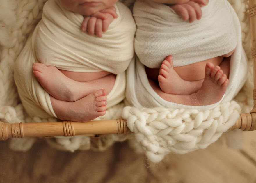 Newborn Twins In Chicago by Bethany Hope