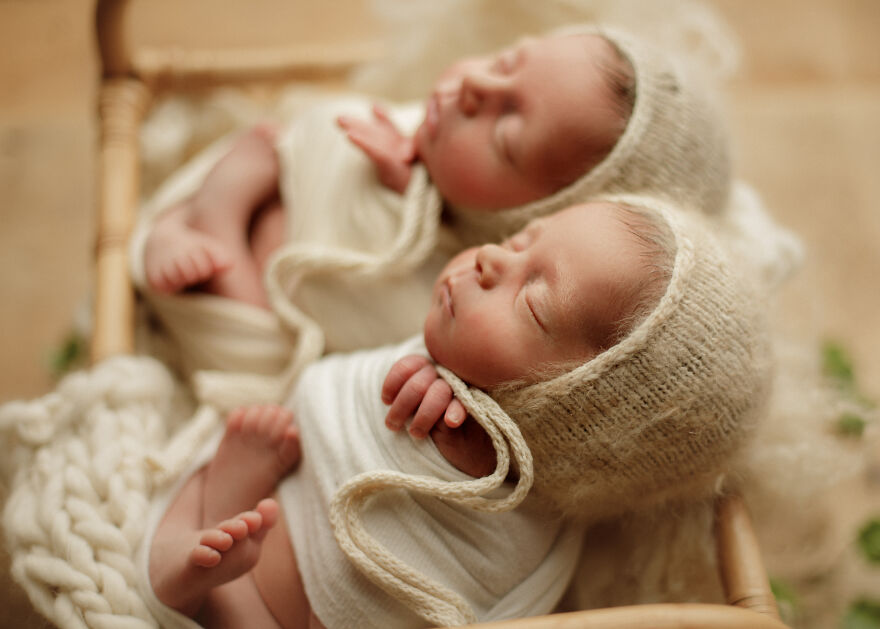 Newborn Twins In Chicago by Bethany Hope