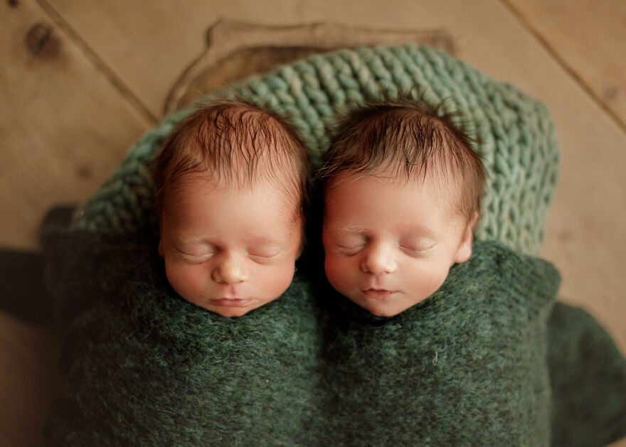 Newborn Twins In Chicago by Bethany Hope