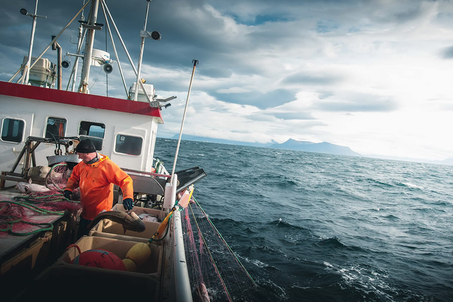 Fishermen Of Iceland | Out At Sea By Thrainn Kolbeinsson