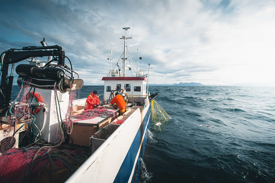 Fishermen Of Iceland | Out At Sea By Thrainn Kolbeinsson